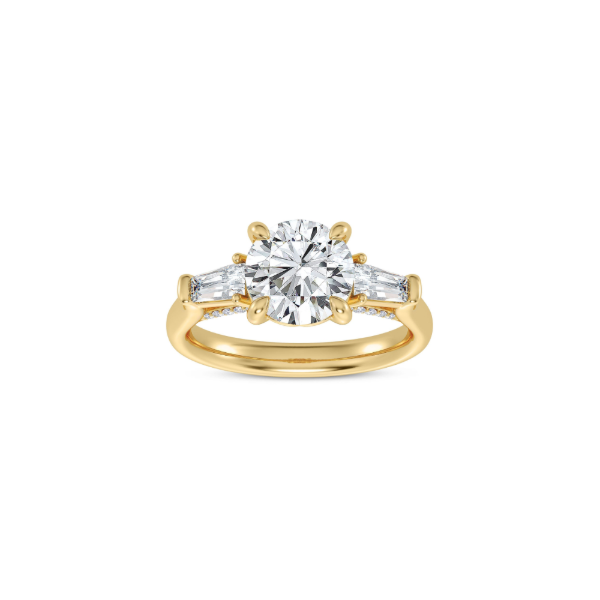 14KY Bagette Diamond Engagment Ring Setting Image 2 Kiefer Jewelers Lutz, FL