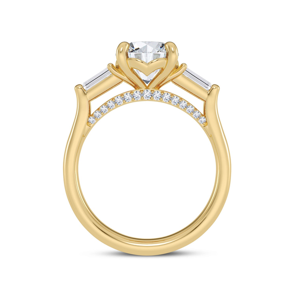 14KY Bagette Diamond Engagment Ring Setting Image 3 Kiefer Jewelers Lutz, FL