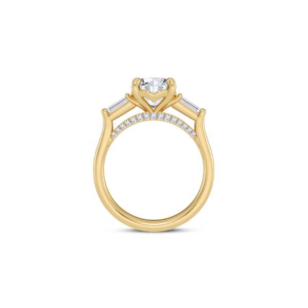 14KY Bagette Diamond Engagment Ring Setting Image 3 Kiefer Jewelers Lutz, FL