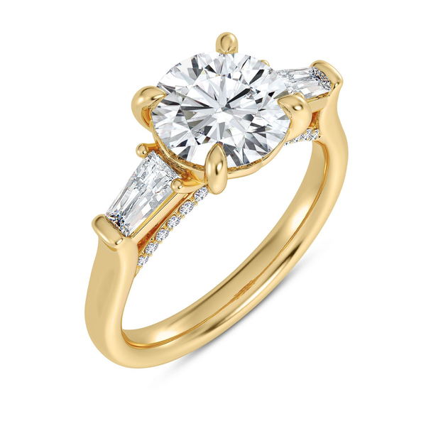 14KY Bagette Diamond Engagment Ring Setting Kiefer Jewelers Lutz, FL