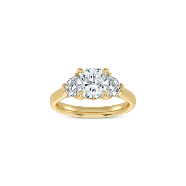 14KY Sheild Sides Engagement Ring Setting Image 2 Kiefer Jewelers Lutz, FL