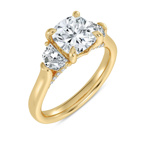 14KY Sheild Sides Engagement Ring Setting Kiefer Jewelers Lutz, FL