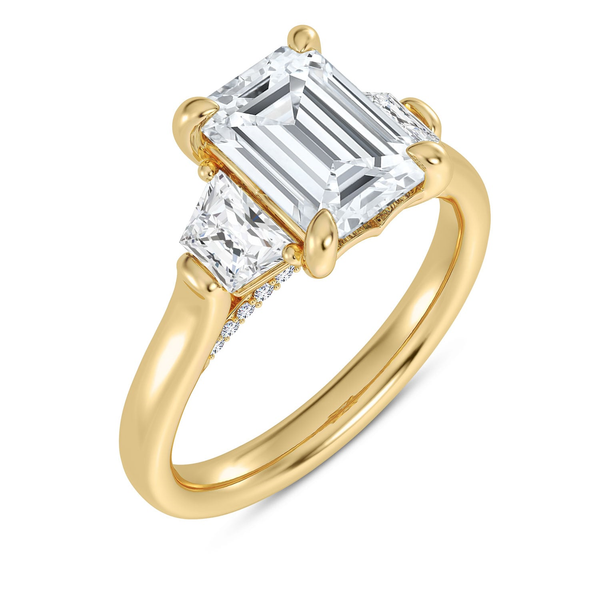 14K Trapezoid Sides Engagement Ring Setting Kiefer Jewelers Lutz, FL