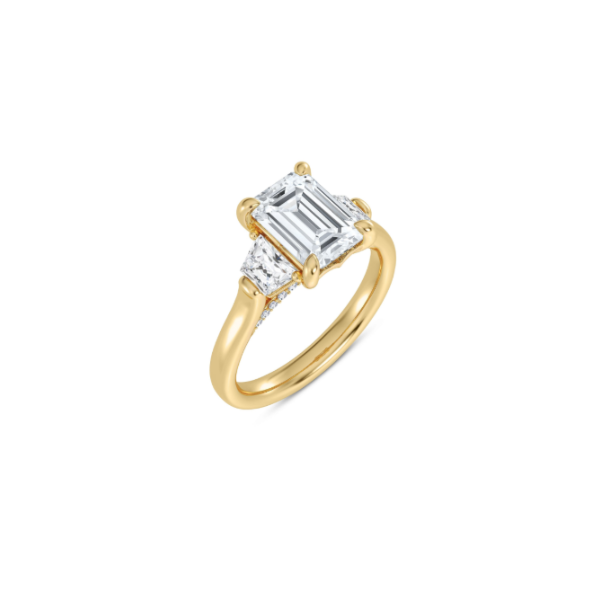 14K Trapezoid Sides Engagement Ring Setting Kiefer Jewelers Lutz, FL