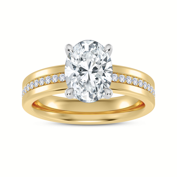 14KY Channet Set Engagment Ring Setting Image 2 Kiefer Jewelers Lutz, FL