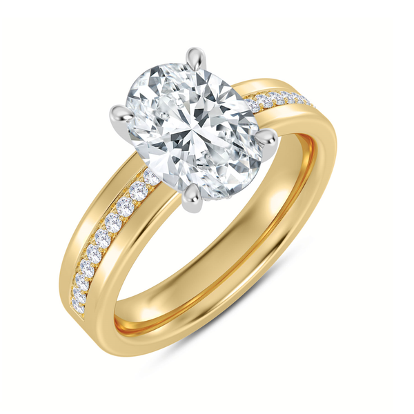 14KY Channet Set Engagment Ring Setting Kiefer Jewelers Lutz, FL