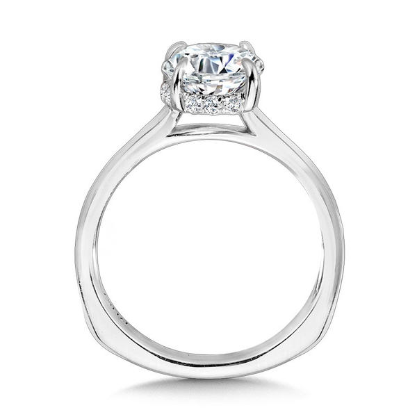 14KW Diamond Hidden Halo Semi-Mounting Engagement Ring by Valina Image 2 Kiefer Jewelers Lutz, FL