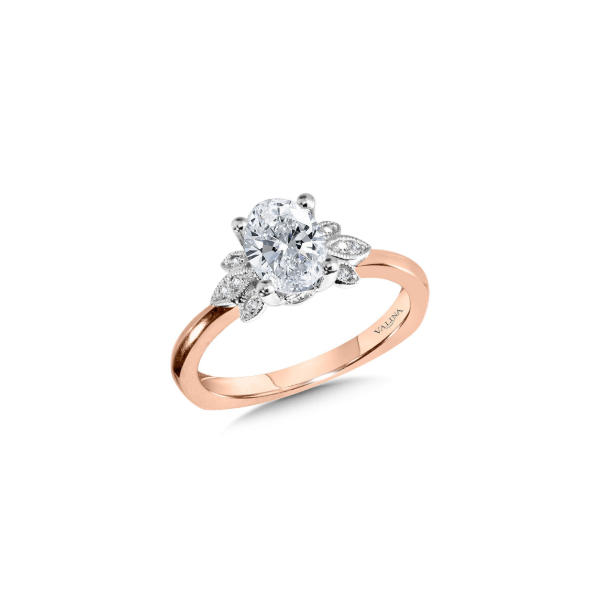 14KRW 0.08CTW Diamond Floral Semi-Mount Engagement Ring Kiefer Jewelers Lutz, FL