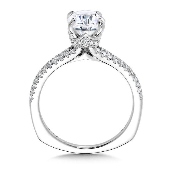 14KW 0.33CTW Diamond Spit Shank Semi-Mount Engagement Ring Image 2 Kiefer Jewelers Lutz, FL