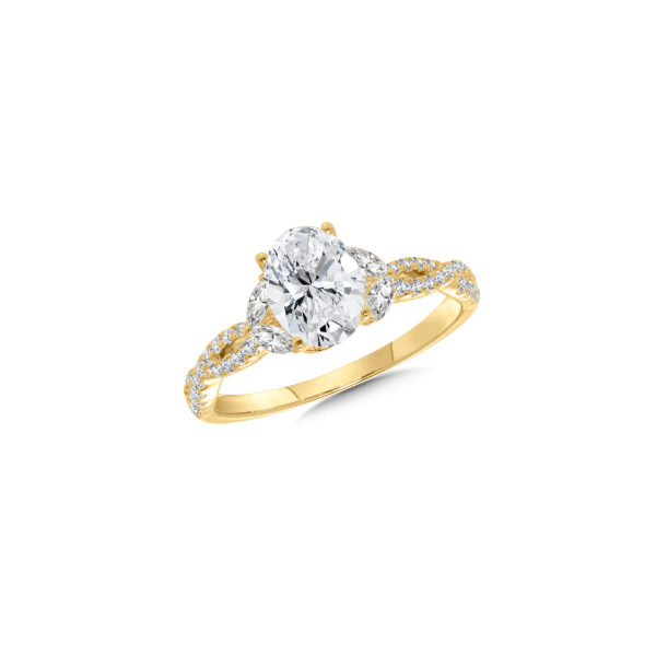 14KY 0.50CTW Diamond Infinity Twist Semi-Mount Engagement Ring Kiefer Jewelers Lutz, FL