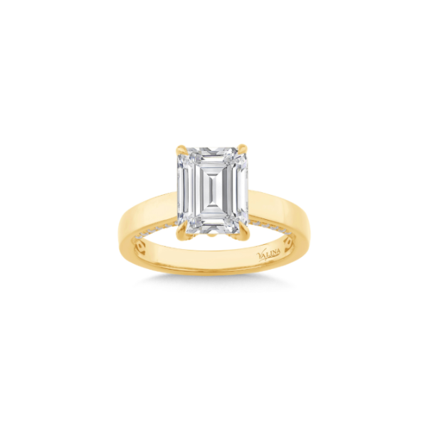 14KY 0.16CTW Diamond Hidden Accent Semi-Mounting Engagemen Ring Kiefer Jewelers Lutz, FL