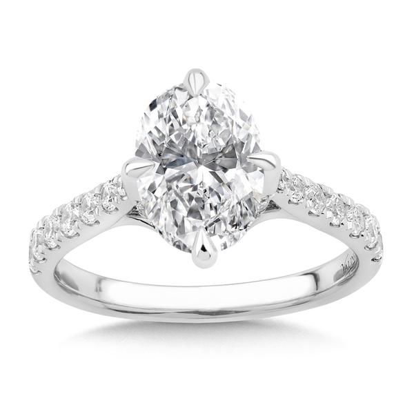 14KW 0.50CTW Diamond Compass-Prong Semi-Mounting Engagement Ring Kiefer Jewelers Lutz, FL