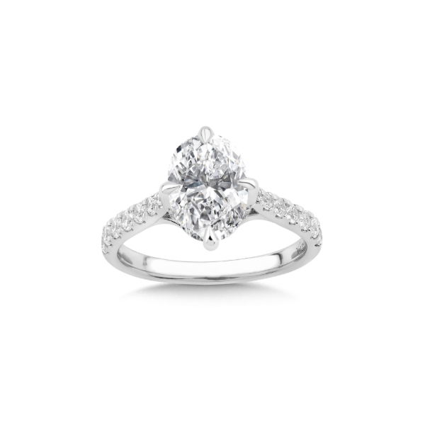 14KW 0.50CTW Diamond Compass-Prong Semi-Mounting Engagement Ring Kiefer Jewelers Lutz, FL