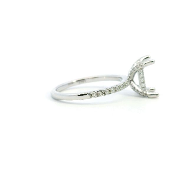 14KW 0.33CTW Diamond Hidden Halo Semi-Mounting Engagement Ring Image 3 Kiefer Jewelers Lutz, FL