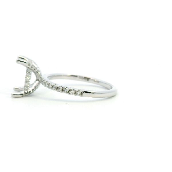 14KW 0.33CTW Diamond Hidden Halo Semi-Mounting Engagement Ring Image 4 Kiefer Jewelers Lutz, FL