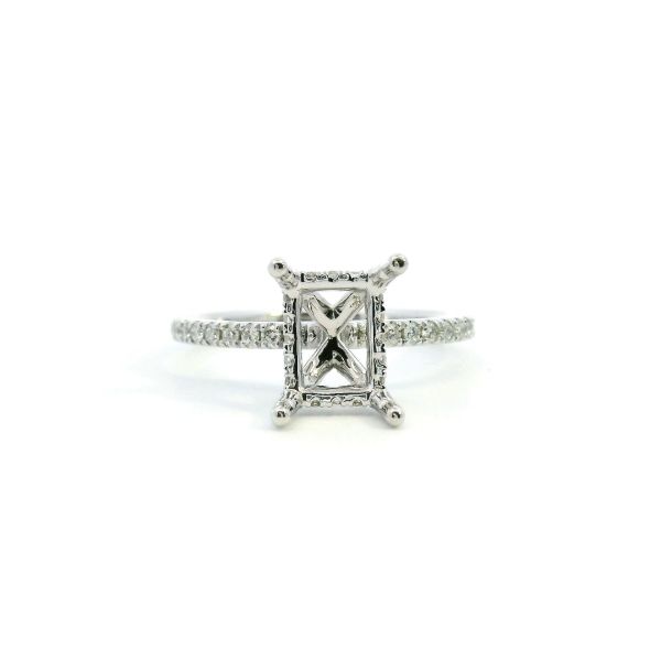 14KW 0.33CTW Diamond Hidden Halo Semi-Mounting Engagement Ring Kiefer Jewelers Lutz, FL