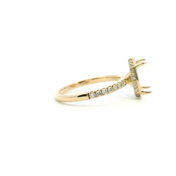14KY 0.33CTW Diamond Hidden Halo Semi-Mounting Engagement Ring Image 3 Kiefer Jewelers Lutz, FL