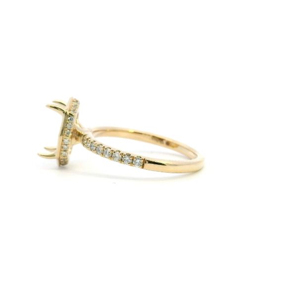 14KY 0.33CTW Diamond Hidden Halo Semi-Mounting Engagement Ring Image 4 Kiefer Jewelers Lutz, FL