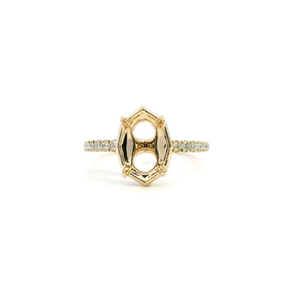14KY 0.33CTW Diamond Hidden Halo Semi-Mounting Engagement Ring Kiefer Jewelers Lutz, FL