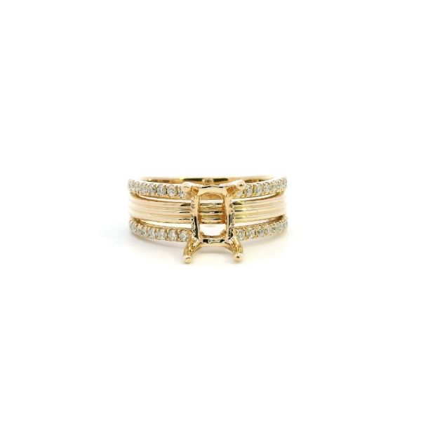 14KY 0.37CTW Diamond Semi-Mounting Engagement Ring Kiefer Jewelers Lutz, FL