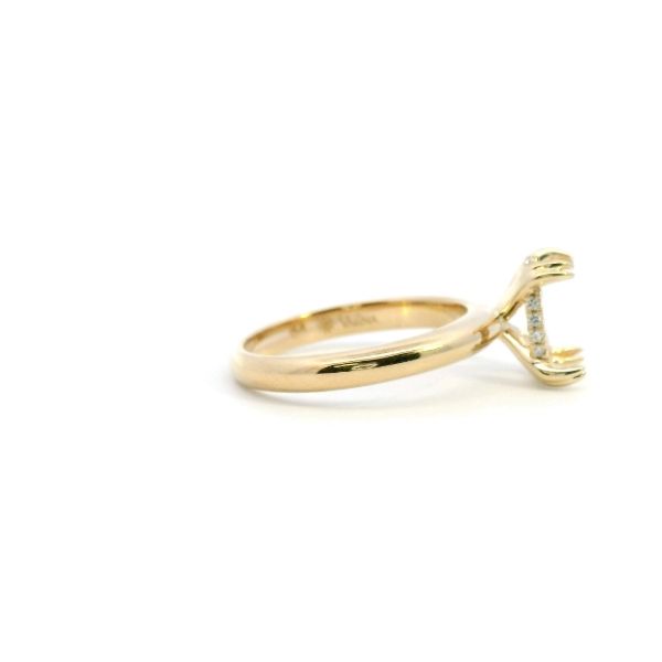 14KY 0.08CTW Diamond Hidden Halo Semi-Mounting Engagement Ring Image 3 Kiefer Jewelers Lutz, FL