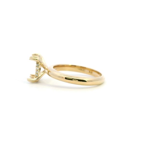 14KY 0.08CTW Diamond Hidden Halo Semi-Mounting Engagement Ring Image 4 Kiefer Jewelers Lutz, FL
