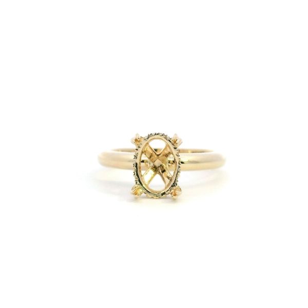 14KY 0.08CTW Diamond Hidden Halo Semi-Mounting Engagement Ring Kiefer Jewelers Lutz, FL