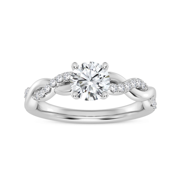 14K Diamond Twist Engagement Ring Setting Kiefer Jewelers Lutz, FL