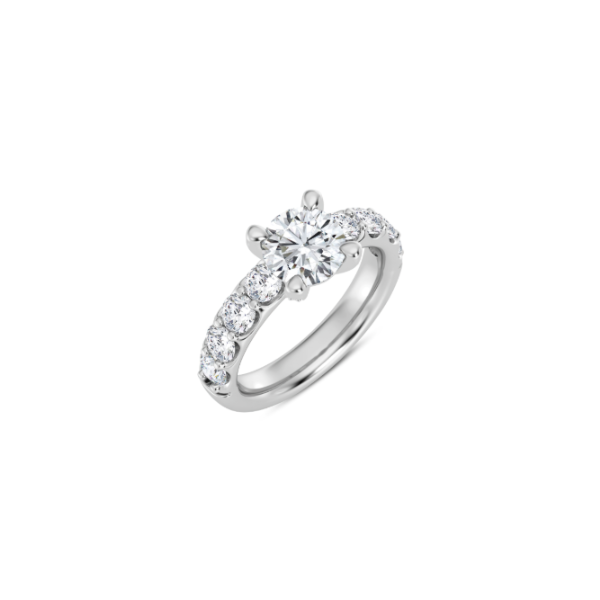 14K Hiddel Halo Engagement Ring Setting Image 2 Kiefer Jewelers Lutz, FL