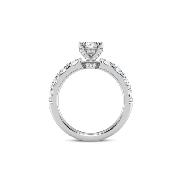 14K Hiddel Halo Engagement Ring Setting Image 3 Kiefer Jewelers Lutz, FL