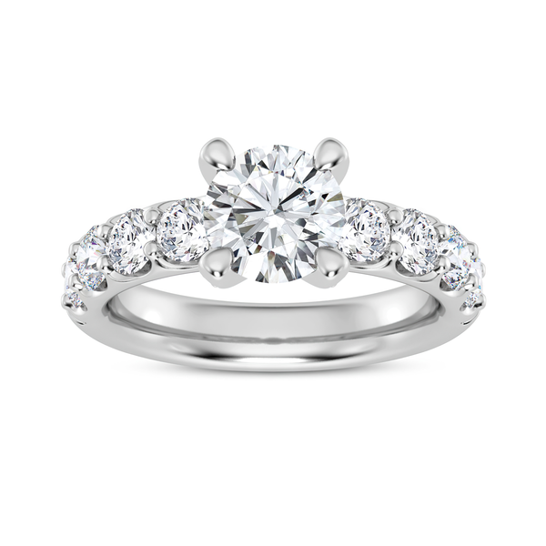 14K Hiddel Halo Diamond Engagement Ring Setting Kiefer Jewelers Lutz, FL