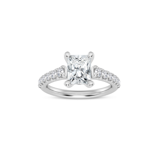 14KW  Graduated Diamond Engagement Ring Setting Image 2 Kiefer Jewelers Lutz, FL