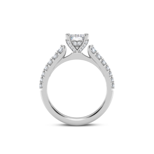 14KW  Graduated Diamond Engagement Ring Setting Image 3 Kiefer Jewelers Lutz, FL