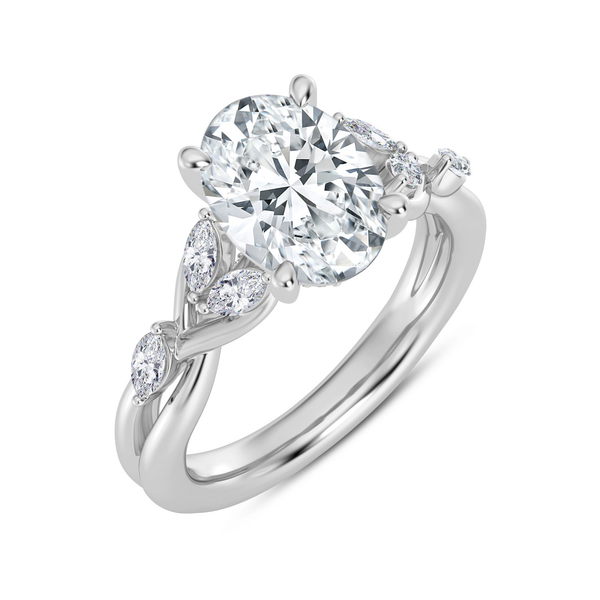 14KW Twist Style Engagagement Ring Setting Image 2 Kiefer Jewelers Lutz, FL