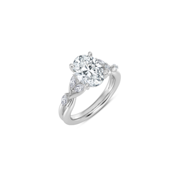 14KW Twist Style Engagagement Ring Setting Image 2 Kiefer Jewelers Lutz, FL
