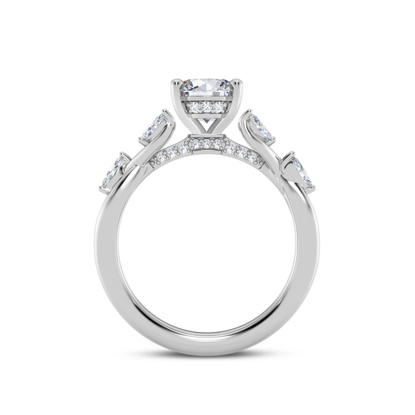 14KW Twist Style Engagagement Ring Setting Image 3 Kiefer Jewelers Lutz, FL