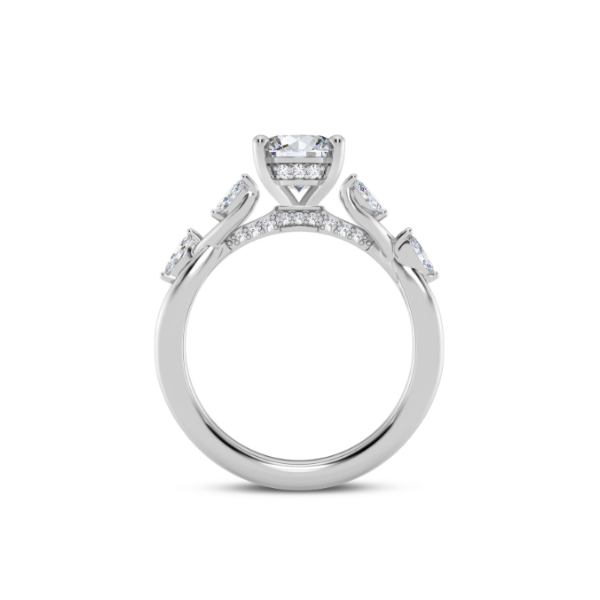 14KW Twist Style Engagagement Ring Setting Image 3 Kiefer Jewelers Lutz, FL