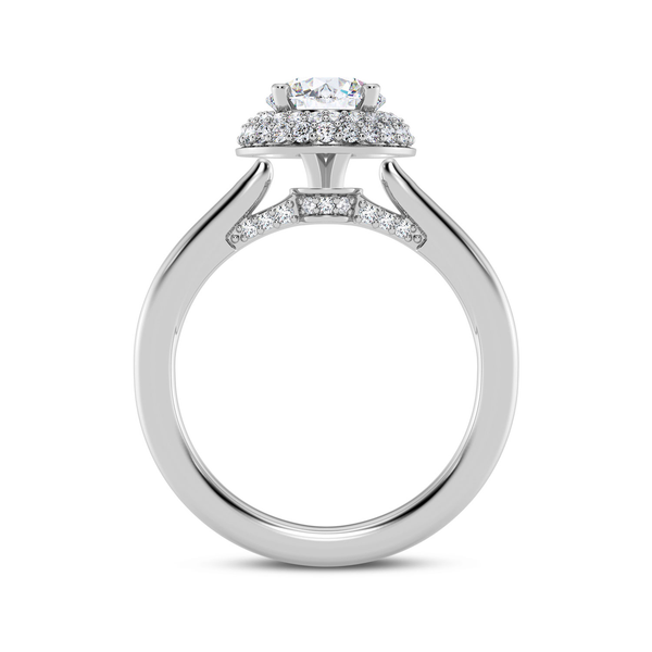 14KW Double Halo Engagement Ring Setting Image 2 Kiefer Jewelers Lutz, FL
