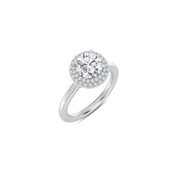 14KW Double Halo Engagement Ring Setting Kiefer Jewelers Lutz, FL