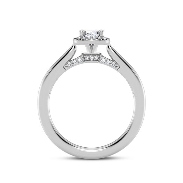 14KW Halo Engagement Ring Setting Image 2 Kiefer Jewelers Lutz, FL