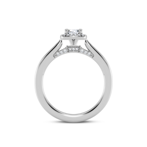 14KW Halo Engagement Ring Setting Image 2 Kiefer Jewelers Lutz, FL