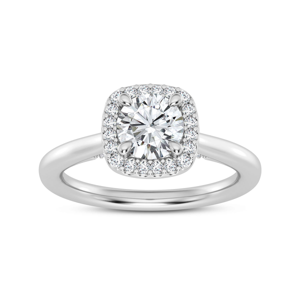 14KW Halo Engagement Ring Setting Image 3 Kiefer Jewelers Lutz, FL