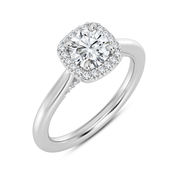 14KW Halo Engagement Ring Setting Kiefer Jewelers Lutz, FL