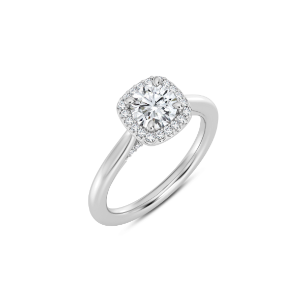 14KW Halo Engagement Ring Setting Kiefer Jewelers Lutz, FL
