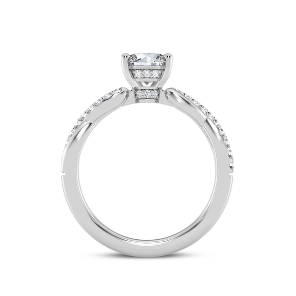 14KW Twist Style Engagement Ring Setting Image 2 Kiefer Jewelers Lutz, FL