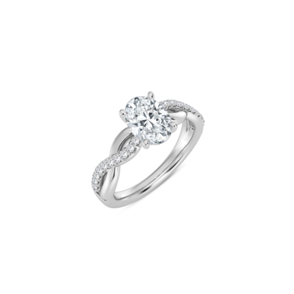 14KW Twist Style Engagement Ring Setting Kiefer Jewelers Lutz, FL