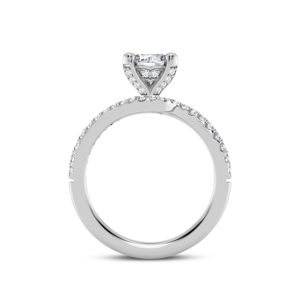14KW Swirl Engagement Ring Setting Image 2 Kiefer Jewelers Lutz, FL