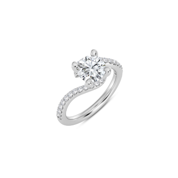 14KW Swirl Engagement Ring Setting Kiefer Jewelers Lutz, FL