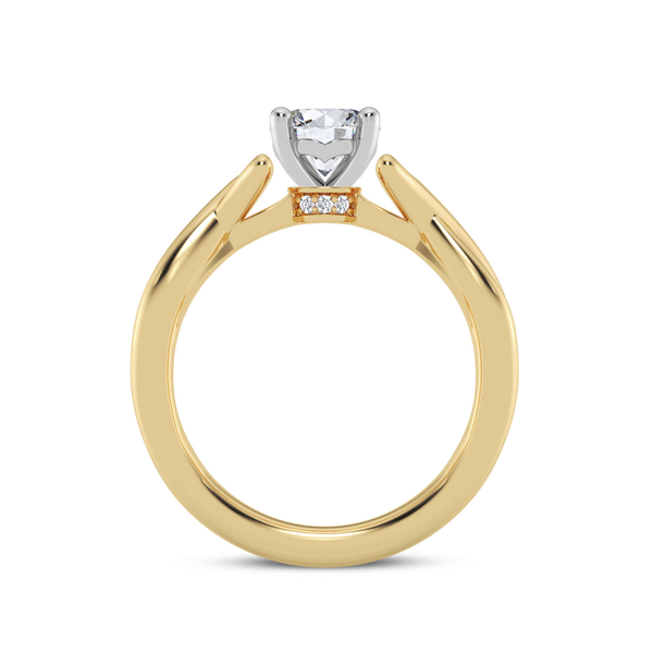 14KYW Twist Style Engagement Ring Setting Image 2 Kiefer Jewelers Lutz, FL