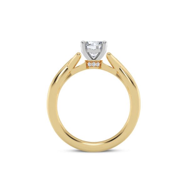 14KYW Twist Style Engagement Ring Setting Image 2 Kiefer Jewelers Lutz, FL